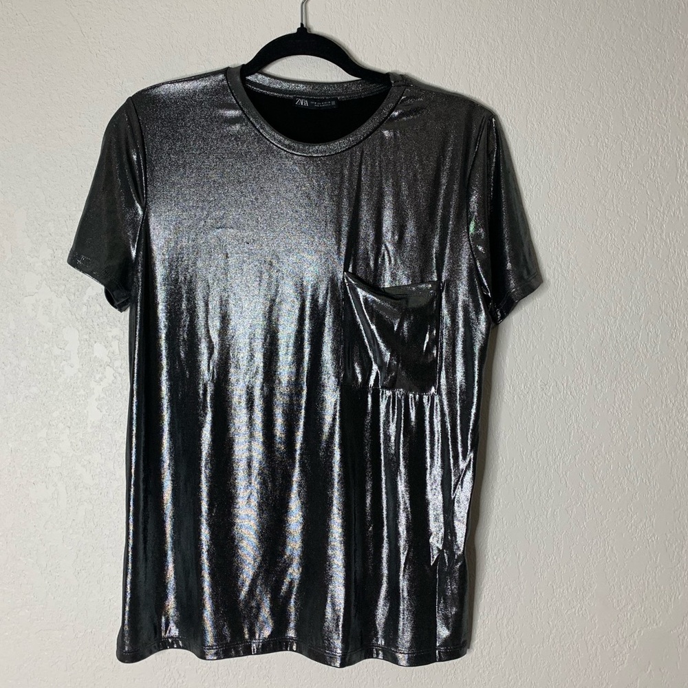 Metallic Grey T-shirt